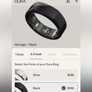 Black Gen 3 Oura Ring